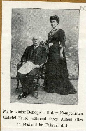 Debogis, Marie Louise; Faurè, Gabriel