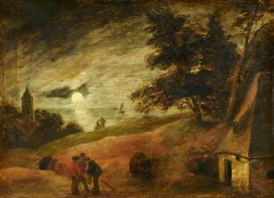 Dünenlandschaft im Mondschein