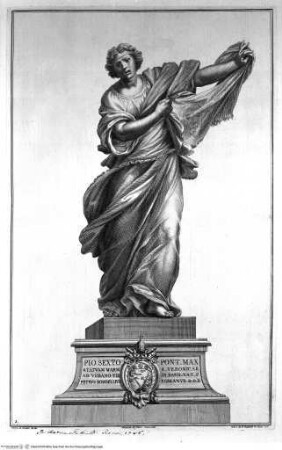 Le statue de' dodici apostoli esistenti nella Basilica Lateranense scolpite da celebri autori, San Pietro in Vaticano, die heilige Veronika