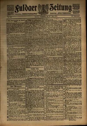 Ausgabe vom Donnerstag, den 28. Juli 1910.
