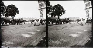 Paris. Avenue du Bois (heute Avenue Foch) / Place de l'Étoile
