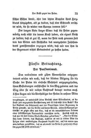 Fünfte Betrachtung