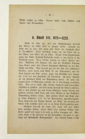 8. Adolf III. 1175-1225