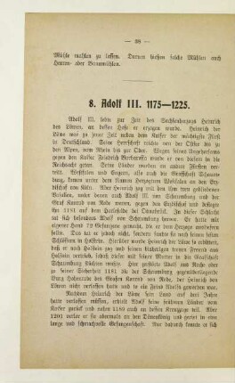 8. Adolf III. 1175-1225