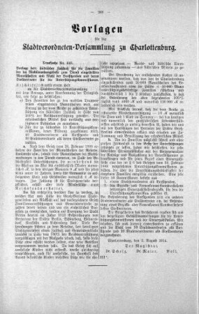 Tages-Ordnung (183.), 05. August 1914