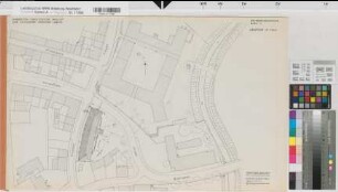 Münster (Münster) Evangelisch-Theologische Fakultät der Universität Lageplan 1960 1 : 500 45 x 72 Pause Staatshochbauamt für die Universität Münster 7.01