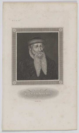 Bildnis des J. Gutenberg
