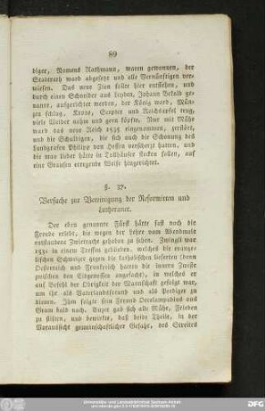 §. 37. Versuche zur Vereinigung der Reformirten und Lutheraner.