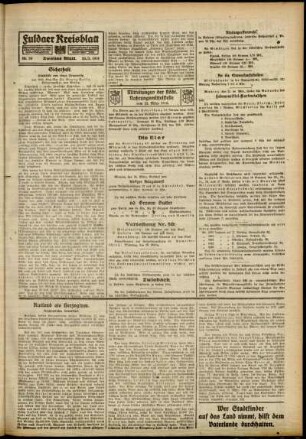 Zweite Ausgabe vom Samstag, den 23. März 1918.