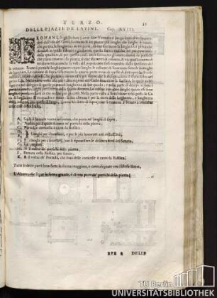 Delle piazza de latini Cap. XVII