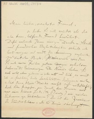 Brief an B. Schott's Söhne : 08.12.1913