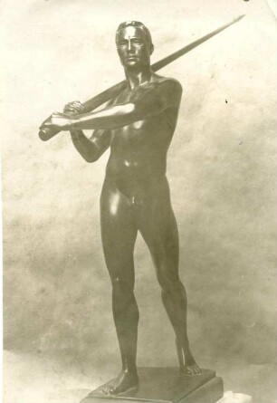 Speerträger : Speerträger. Bronze; Höhe 60 cm (wohl 1908/1911; C. Brose)