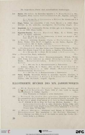 Illustrierte Bücher des XIX. Jahrhunderts (Nr. 319-612)
