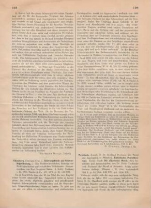 198-199 [Rezension] Mausbach, Joseph, Katholische Moraltheologie ; 1.Die allgemeine Moral