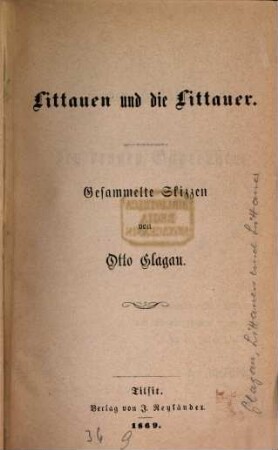 Littauen [Litauen] und die Littauer