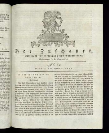 No. 62 - 24. Mai 1821