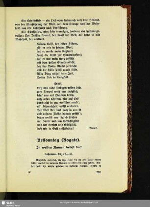 Betsonntag (Rogate)