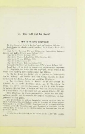 VI. Was nützt uns der Kreis?