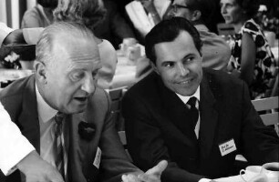 15. Tagung 1965 Physiker; Maikäferrede: H. F. Kiderlen, Rudolf L. Mößbauer
