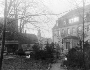 Ortsansicht, vermutlich in Sachsen