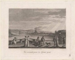 Blick von der Augustusbrücke in Dresden nach Osten, aus Rittners Dresden mit seinen Prachtgebäuden um 1810
