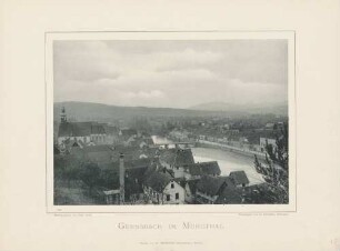 "Gernsbach im Murgthal" im Schwarzwald