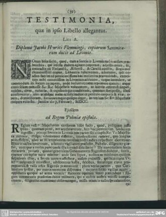 Testimonia, quae in ipso Libello allegantur