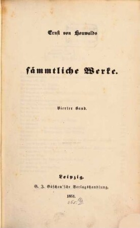Sämmtliche Werke, 4