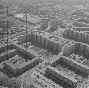 Neubaugebiet in Dresden-Prohlis : Blickrichtung Osten