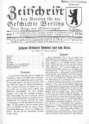 Johann Erdmann Hummel und sein Kreis