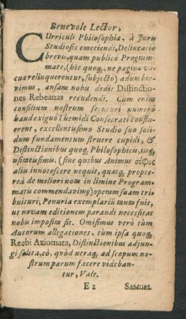 Benevole Lector