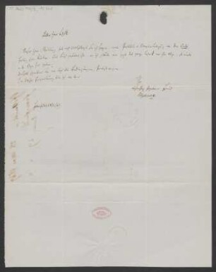 Brief an B. Schott's Söhne : 28.05.1849