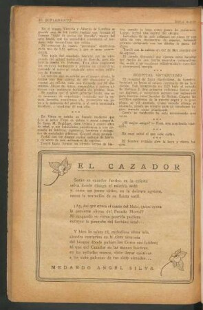 El cazador : [Poesía]