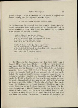 Christopher Marlowe og hans Livsværk. - Titus Andronicus
