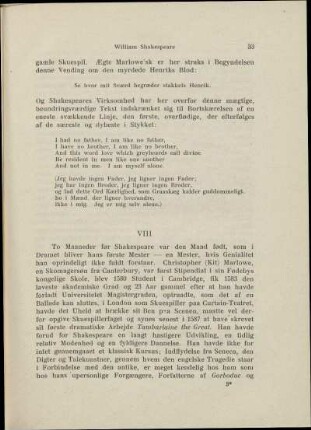 Christopher Marlowe og hans Livsværk. - Titus Andronicus