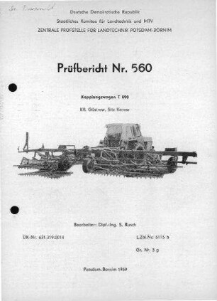 Kopplungswagen T 890