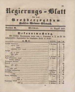 Nr. 9 : 16. August 1845