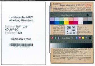 Entnazifizierung Franz Kempgen , geb. 05.05.1897 (Steiger)
