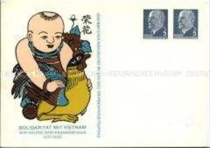 Postkarte zur Solidarität mit Vietnam