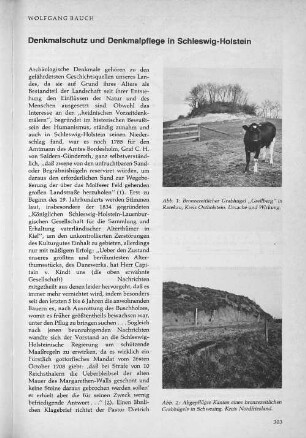 Abb. 1: Bronzezeitlicher Grabhügel "Grellberg" in Ratekau, Kreis Ostholstein. Ursache und Wirkung.