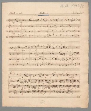 Streichquartett in c-moll JWV 64 - BSB Mus.ms. 4743-3