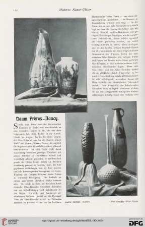 Moderne Kunst-Gläser von Daum Frères – Nancy