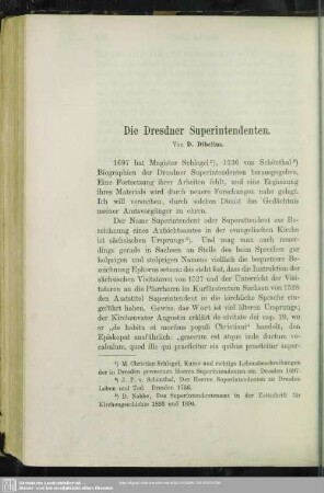 Die Dresdner Superintendenten