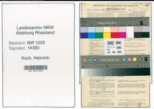 Entnazifizierung Heinrich Koch , geb. 07.06.1905 (Maurer)