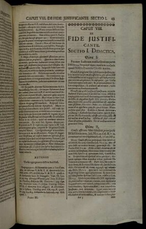 Caput VIII. De Fide Justificante.