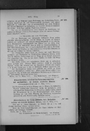 No. 40. Bekanntmachung, betreffend den Retourwaarenverkehr mit ausländischen, im Inlande veredelten Waaren.