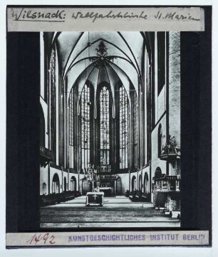 Bad Wilsnack, Wunderblutkirche : Innenansicht, Blick nach O, Chor