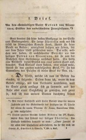 Die sämmtlichen Schriften der heiligen Theresia von Jesu. 5/6, Die sämmtlichen Briefe der heiligen Theresia von Jesu, nach den Sammlungen des Bischofes Don Juan de Palafor und des Discalceaten P. Petrus