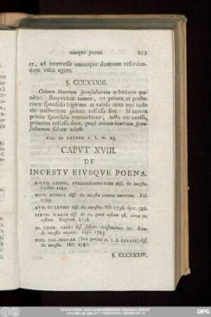 Caput XVIII. De Incestu Eiusque Poena.