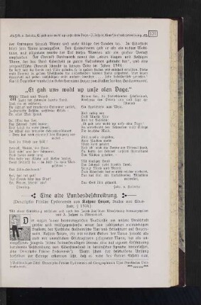 "Et gah uns wohl up unse olen Dage."